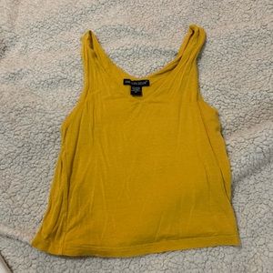 Yellow crop top
